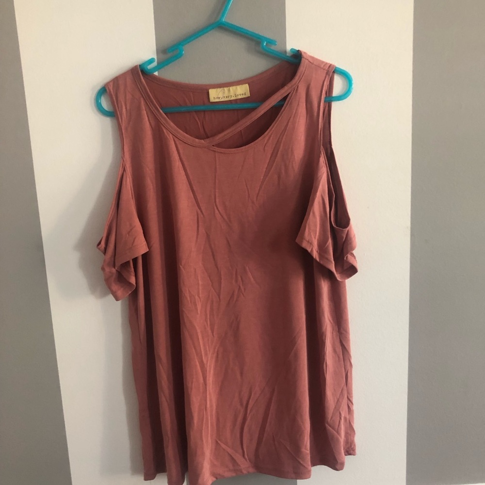 open shoulder top